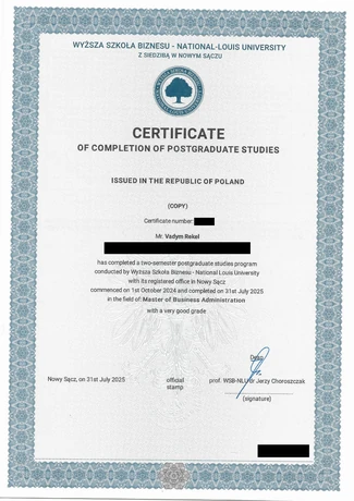 Master of Business Administration (MBA)